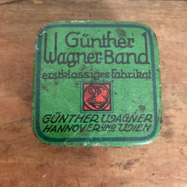 Vintage Blechdose Günther Wagner Band