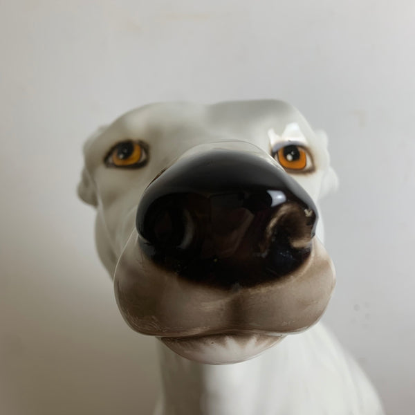 Vintage Hunde Skulptur Whippet Windhund