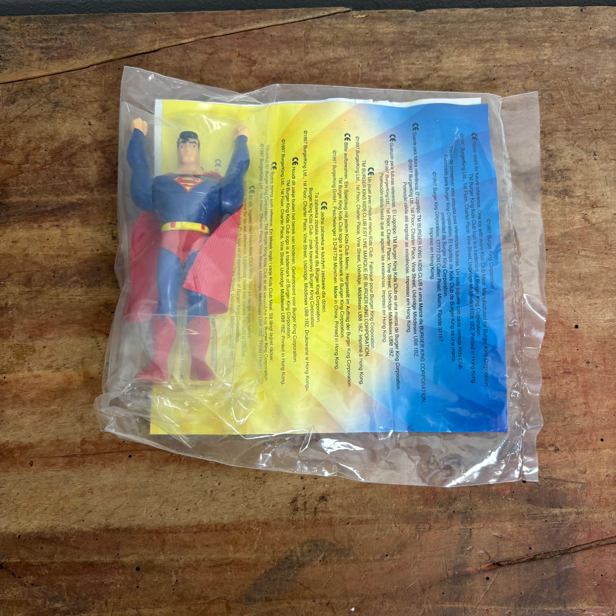 DC Comics Superman Figur von Burger King Kids Club Toys OVP