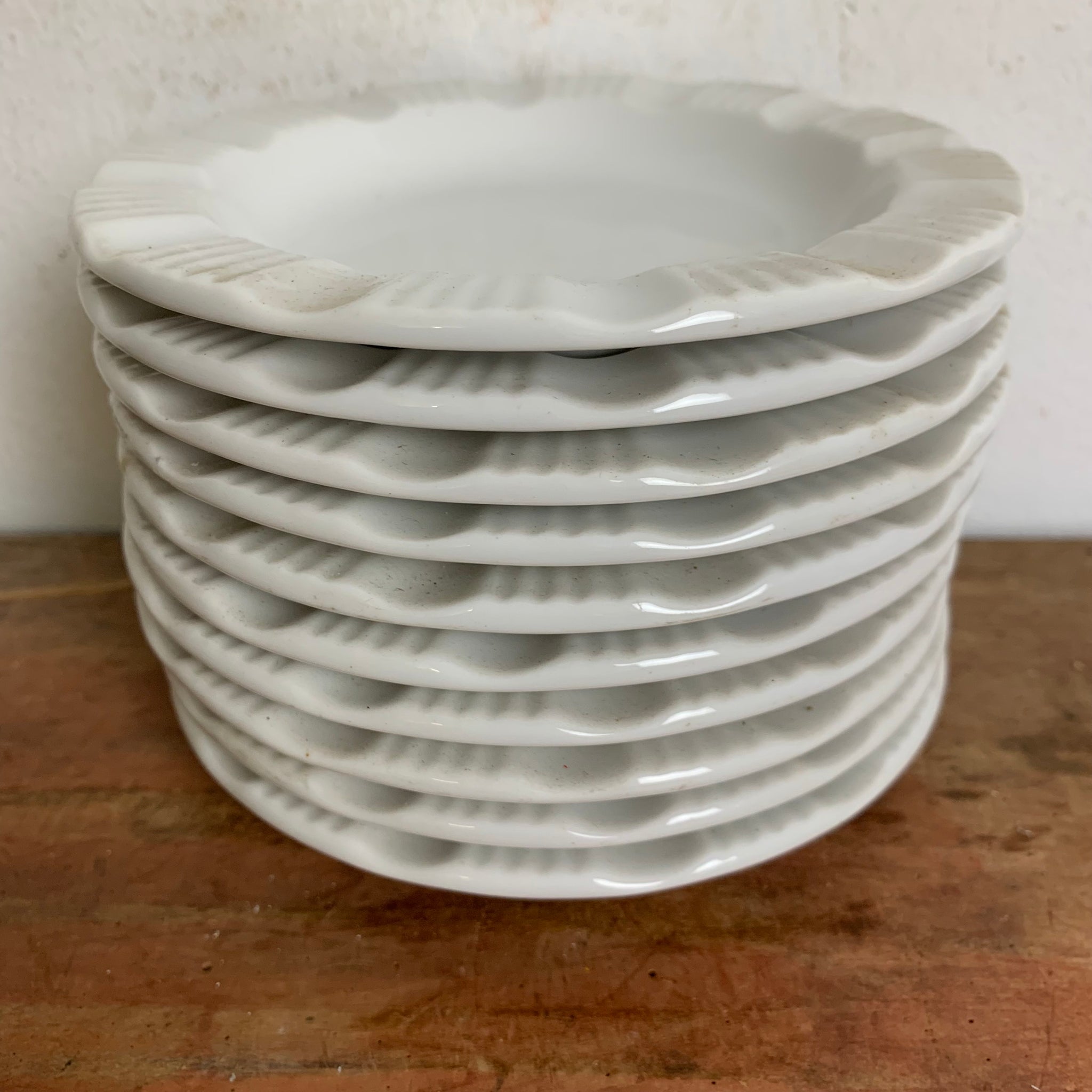 10er Set Porzellan Aschenbecher von Bauscher – Trödelfuchs Vintage Shop