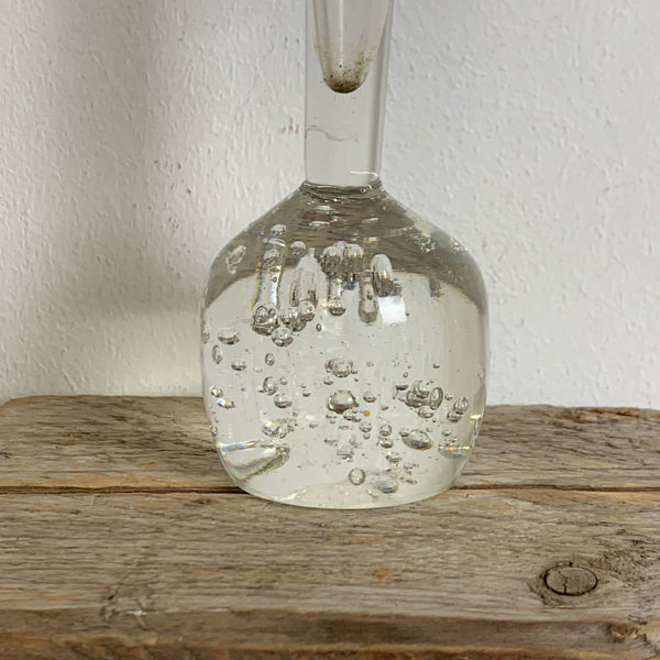Vintage Orchideen Bubble Glas Vase
