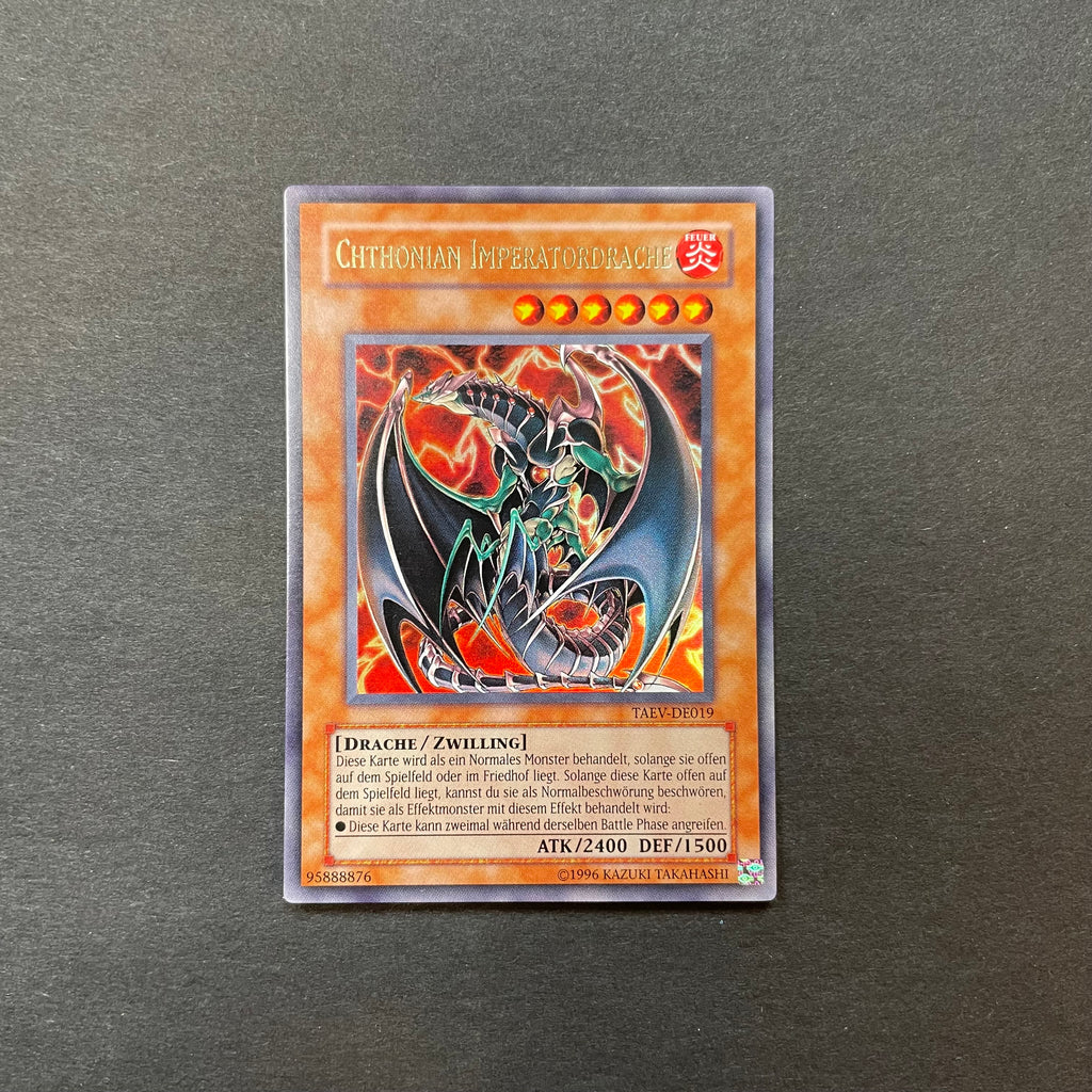 Chthonian Imperatordrache - Yu-Gi-Oh! Karte Trdelfuchs Vintage Shop Chthonian Imperatordrache - Yu-Gi-Oh! Karte Trdelfuchs Vintage Shop