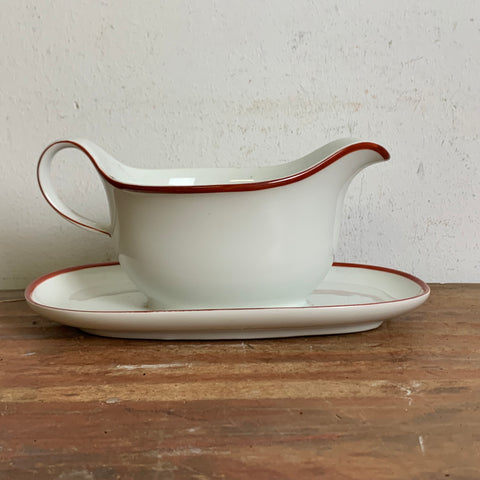 Sauciere Rotrand von Hermann Gretsch für Arzberg