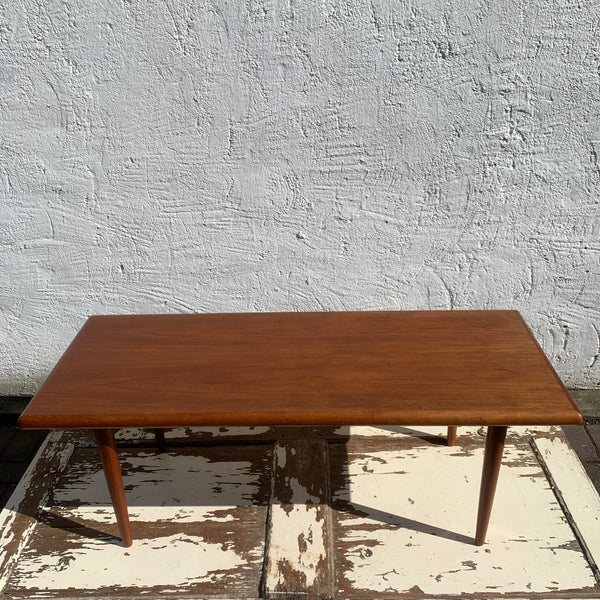 Vintage Dänischer Mid Century Teak Couchtisch von Johannes Andersen für Silkeborg