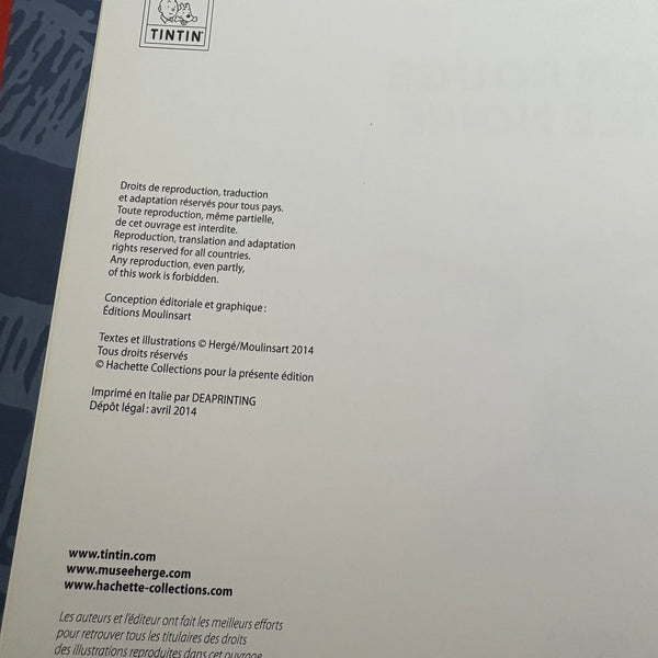 Modell Figur und Buch Tim und Struppi Das Rot Flugzeug mit Detektiv Schulze aus Die schwarze Insel