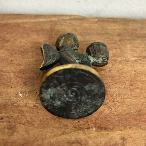 Bronze Engel als Kerzenhalter von Walter Bosse für Herta Baller