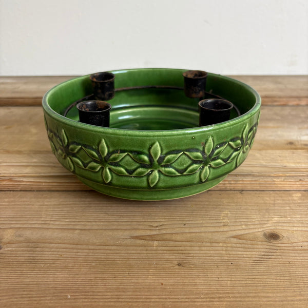 Vintage Adventskranz / Schale Keramik von Jasba 3056-19
