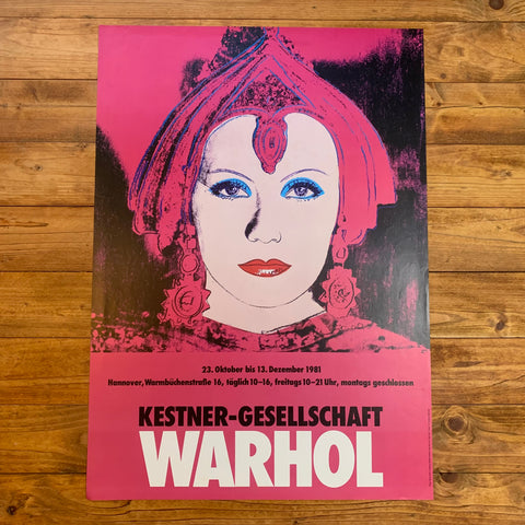 Ausstellungsplakat Warhol Kestner Gesellschaft 1981