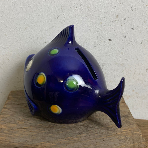 Vintage Keramik Spardose Fisch SD58 von Goebel