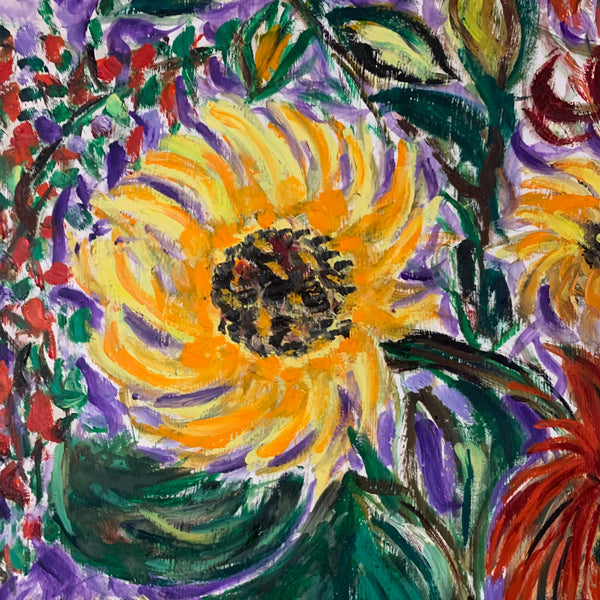 Ölgemälde Sommerblumen von Lothar Malskat