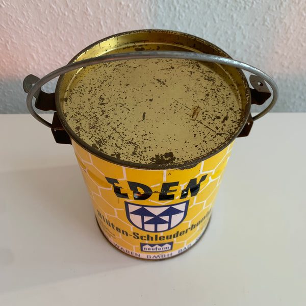 Vintage Eden Blüten Schleuderhonig Blechdose Eimer