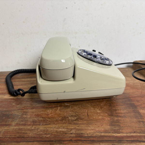 Vintage Wählscheiben Telefon in grau von Siemens FelAp 792-1