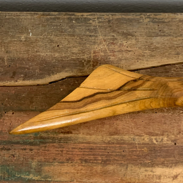 Vintage Flaschenöffner als Fisch aus Holz