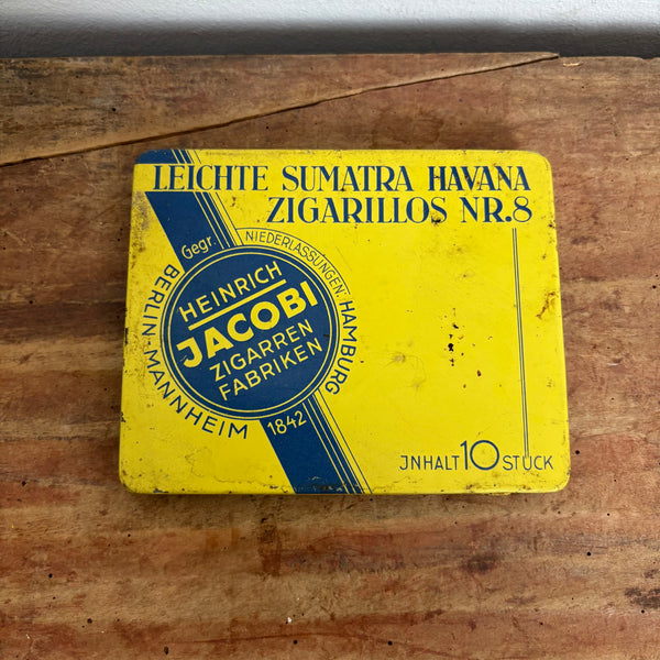 Vintage Zigarillos Blechdose Jacobi
