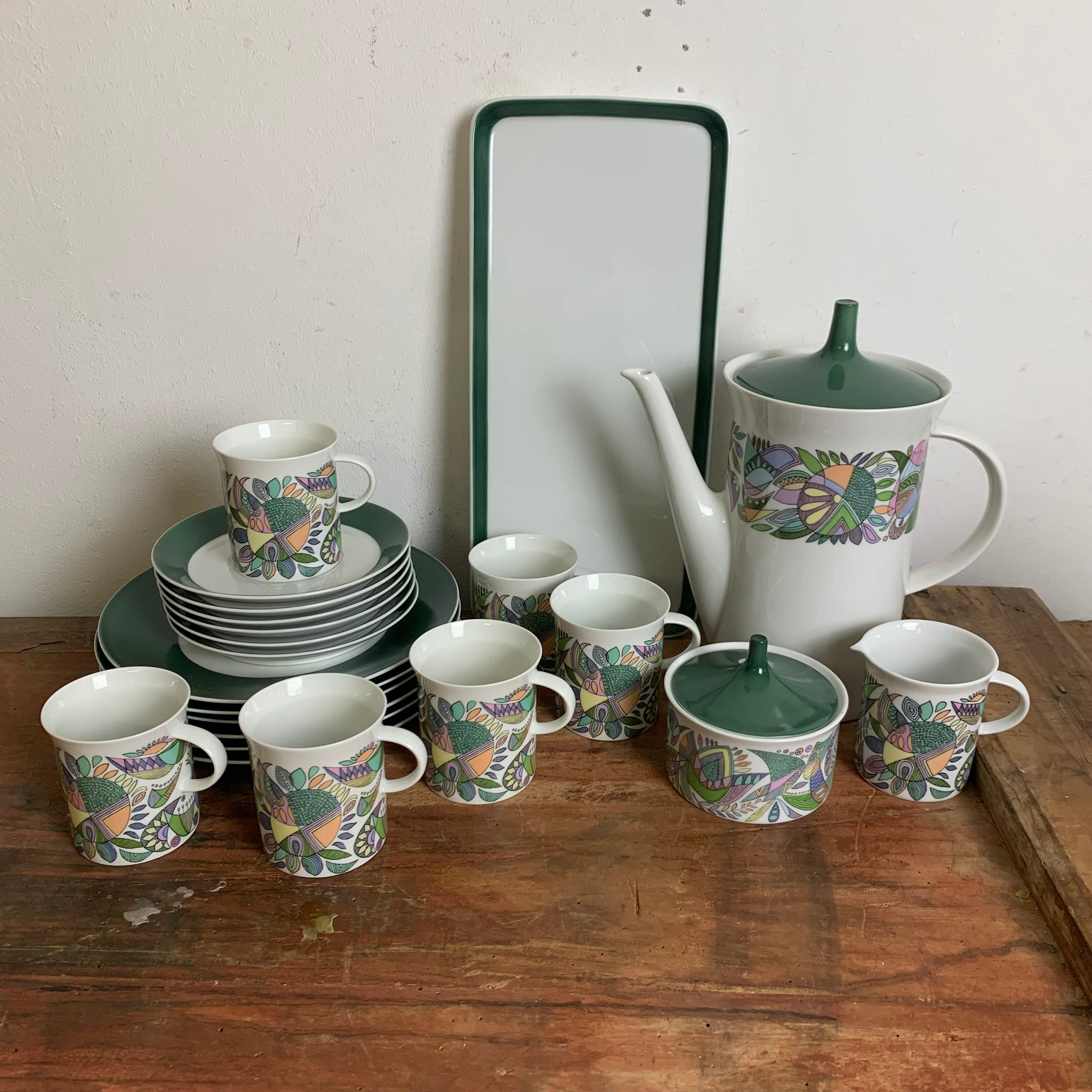 Vintage Kaffeeservice Korso von Cuno Fischer für Rosenthal für 6 Perso – Trödelfuchs Vintage Shop