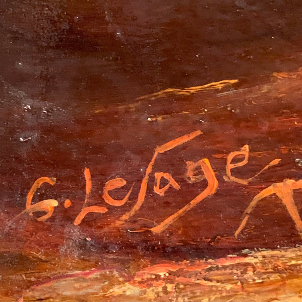 Ölgemälde Die Heimkehr von G. Lesage