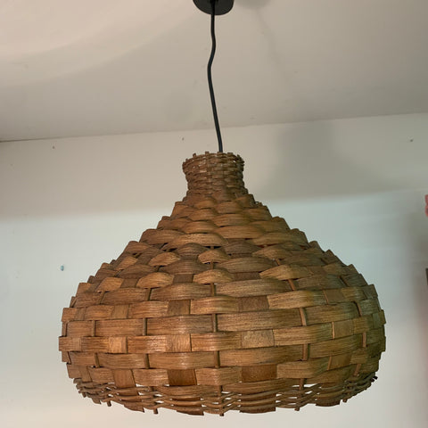 Vintage Rattan Korb Lampe