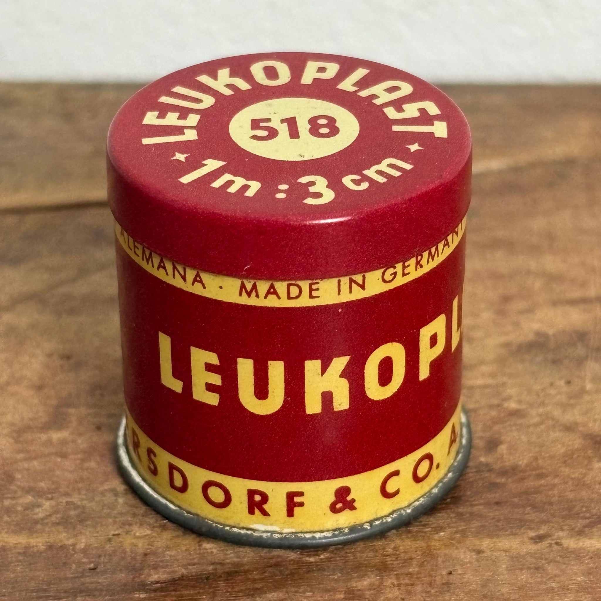 Vintage Blechdose Leukoplast