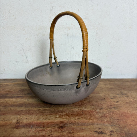Vintage Mid Century Keramik Schale mit Henkel Bückeburg 1442