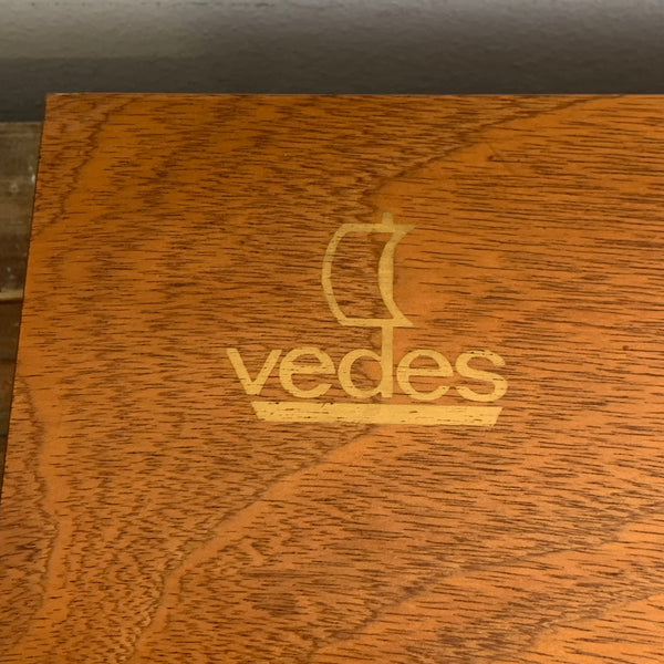 Vintage Mühle Dame und Schach Spiel von Vedes