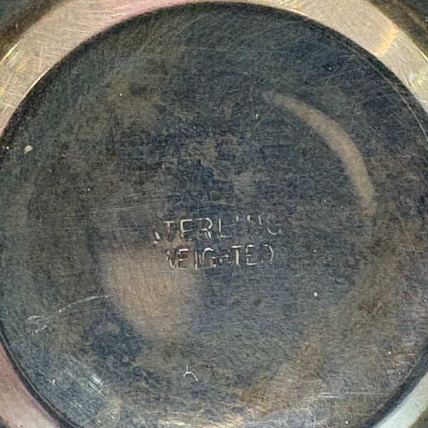 Ein Paar klassische Sterling Silber Stabkerzenleuchter