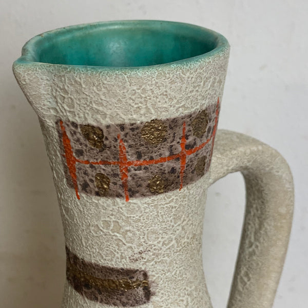 50er Jahre Keramik Vase von Jasba 220/28