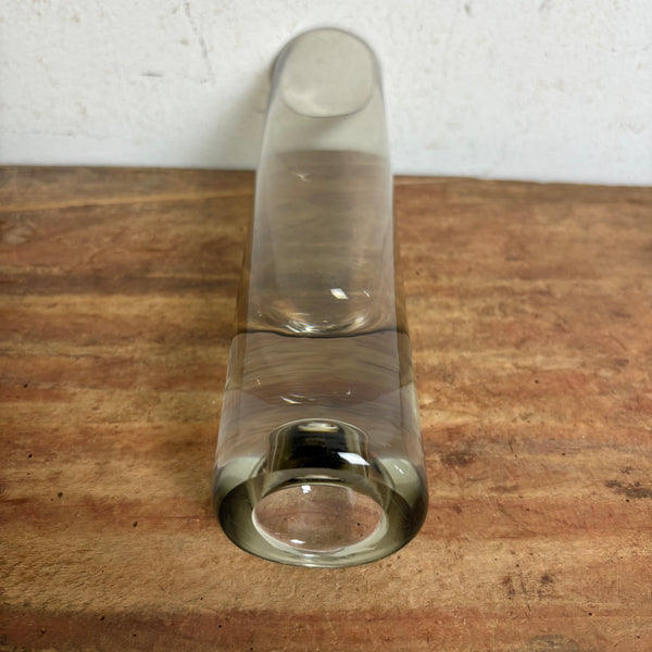 Vintage Glas Vase von Roland Pösch für Gral Glas