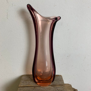 Vintage Glas Vase aus Murano
