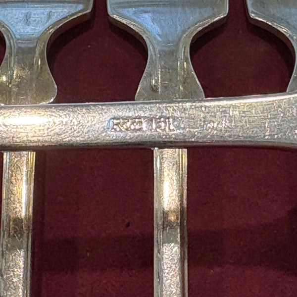 6 Vorspeisegabeln Alt-Spaten 150er Silber Auflage von Robbe Berking
