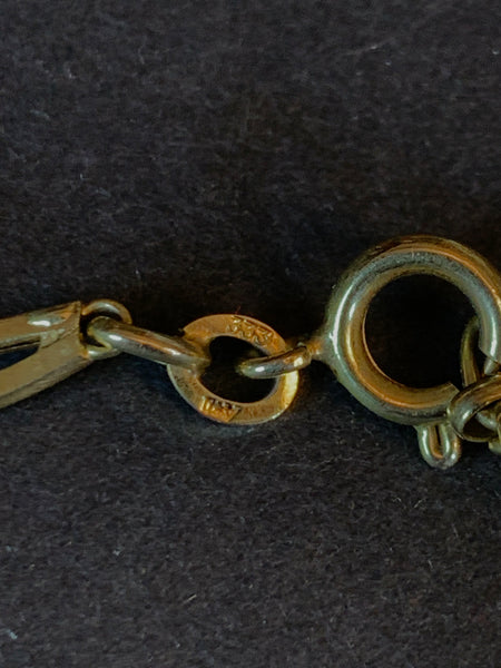 Gold-Collier mit Perlen in 333er Gelbgold