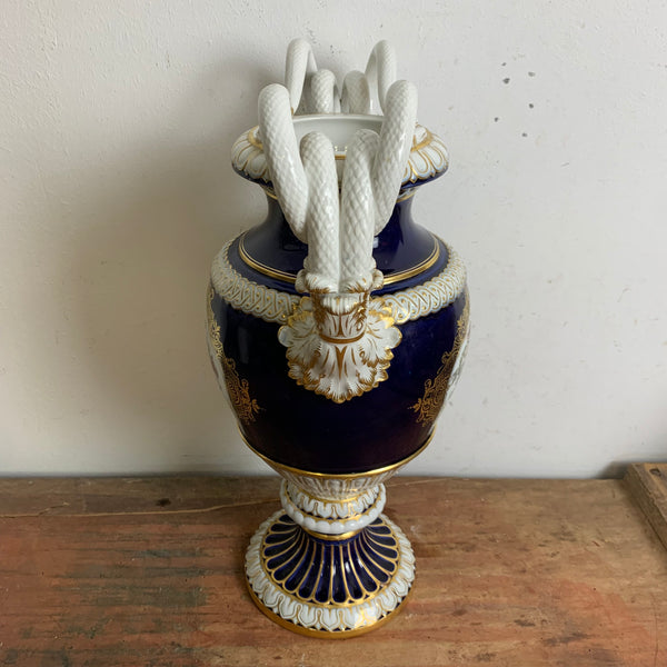 Schlangenhenkel Vase von Ernst August Leuteritz für Meissen