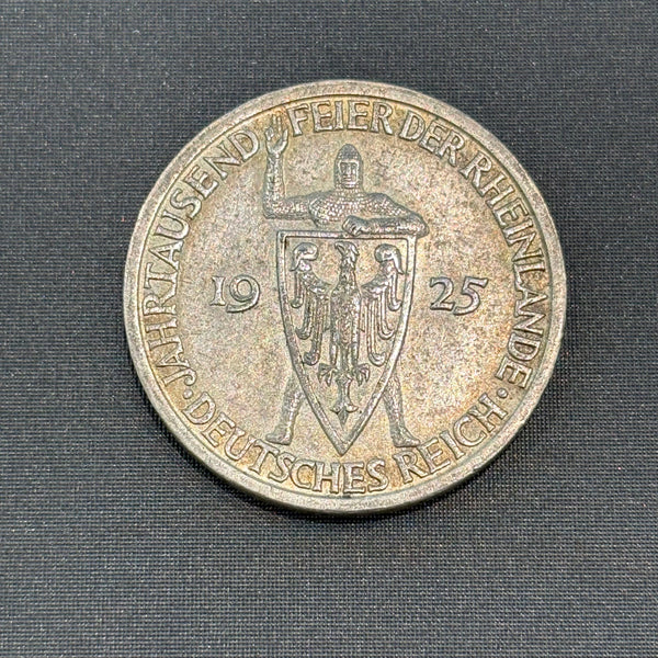 Münze 3 Reichsmark 1925 A Jahrtausend Feier des Rheinlande
