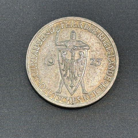 Münze 3 Reichsmark 1925 A Jahrtausend Feier des Rheinlande