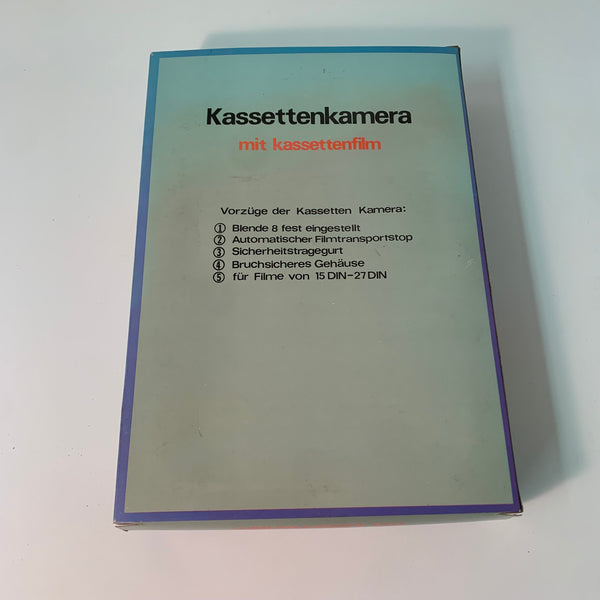Vintage Kassettenkamera Cartridge mit Kassettenfilm von Agfa OVP