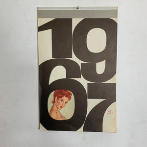 Pin Up Wandkalender 1967