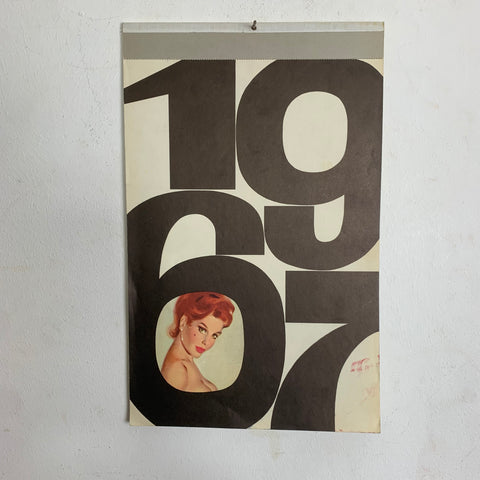 Pin Up Wandkalender 1967