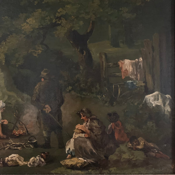 Ölgemälde Picknick im Walde von George Morland