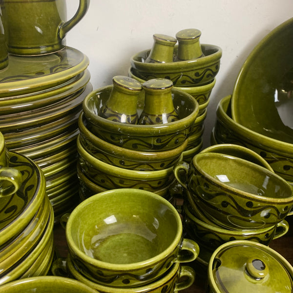 Vintage Eß / Tafel Service Ulmer Keramik