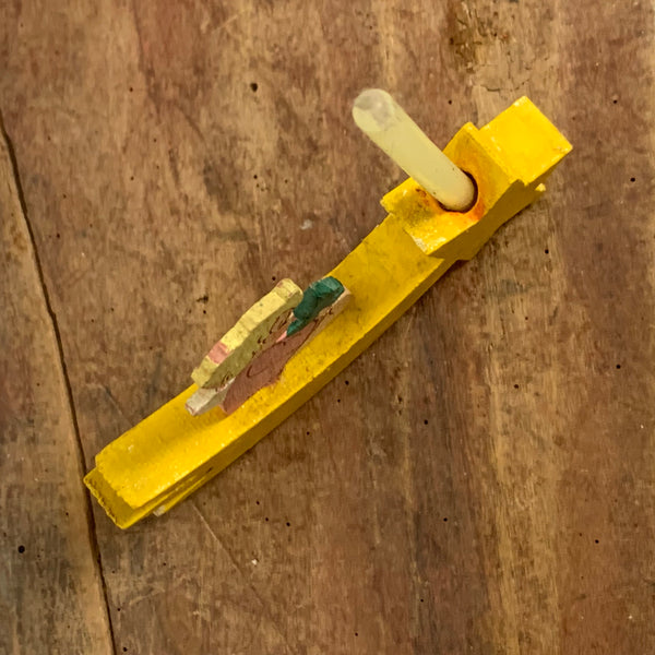 Vintage Kerzenständer Engel auf Schweifstern Erzgebirge