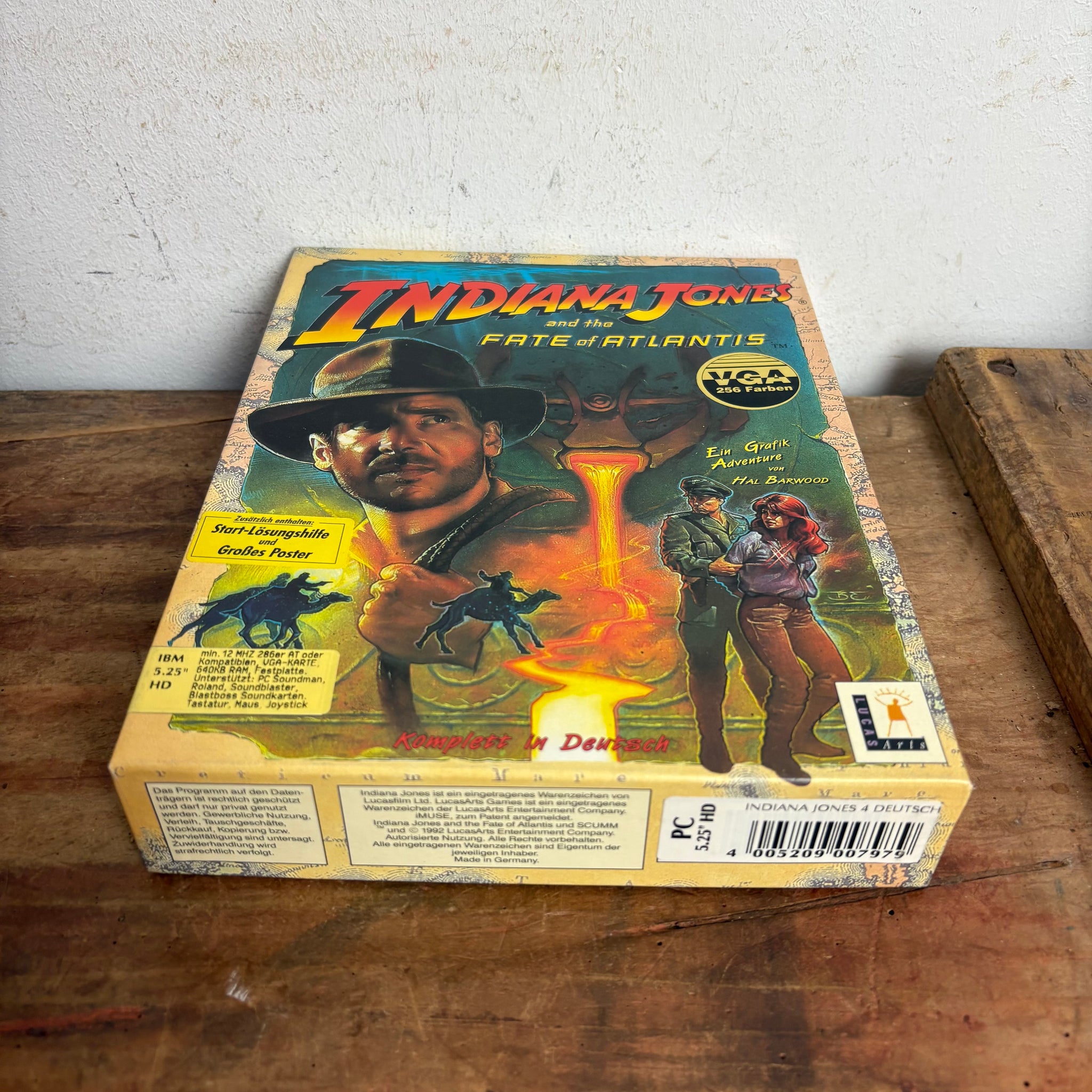 Computerspiel Indiana Jones and the Fate of Atlantis Amiga Big Box