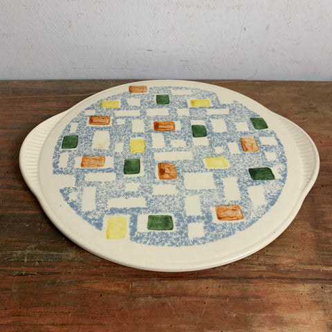 Vintage Mid Century Kuchenplatte Tortenteller von Staffel Limburg Dom Keramik