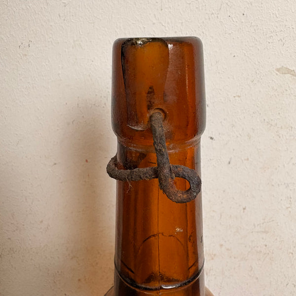 Antike Bügelverschluss Bierflasche Hildesheimer Aktien Brauerei