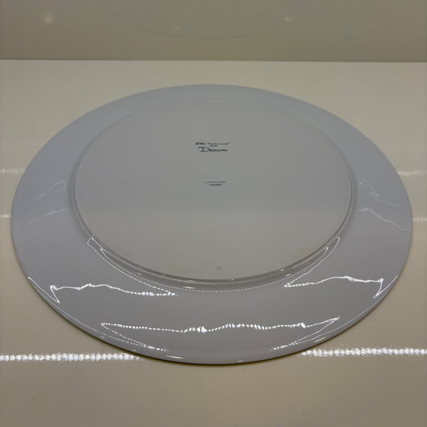 Vintage 6 Speise Teller Cactus Kollektion von Hilton McConnico für französische Kristallmanufaktur Daum Nancy und die Porzellanmanufaktur Limoges