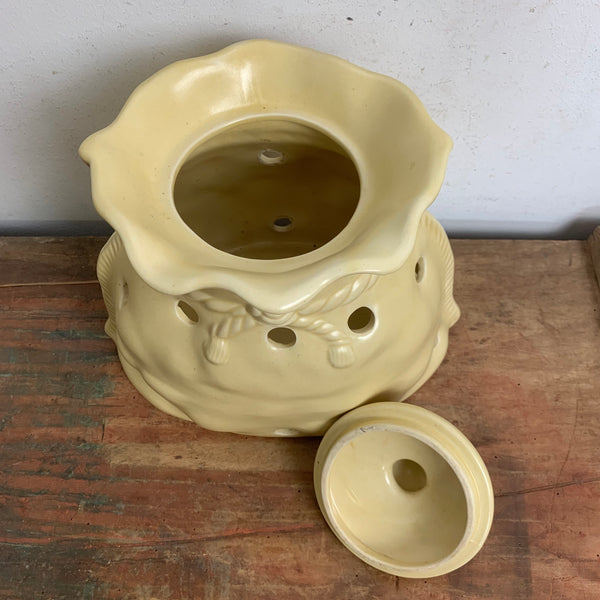 Vintage Keramik Kartoffel Zwiebel Knoblauch Vorratstopf