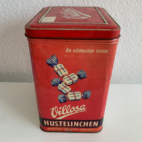 Vintage Blechdose Hustelinchen von Villosa