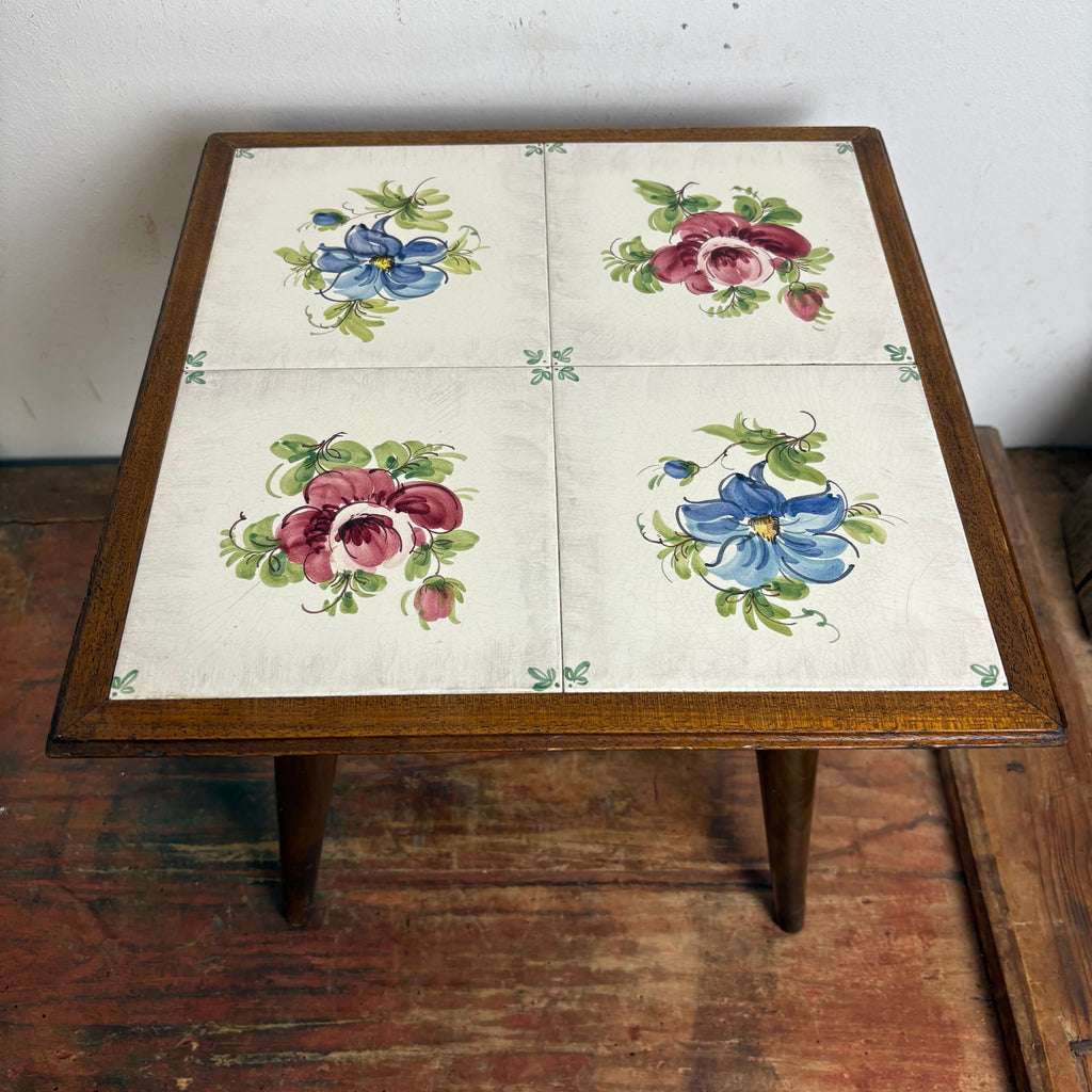 nierentisch blumenständer Mid Century Blumenbank Nierentisch mit Fliesen – Trödelfuchs Vintage Shop