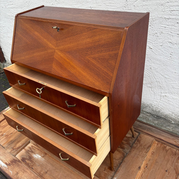 Vintage Mid Century Teak Holz Sekretär dänisches Design