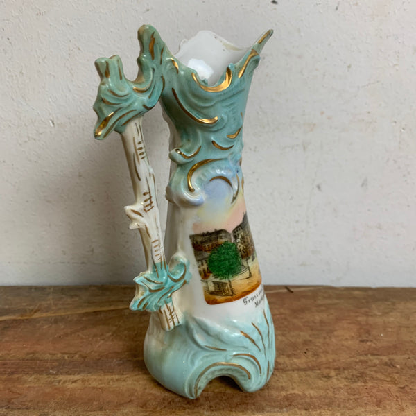 Jugendstil Andenken Vase Bremerhaven Marktplatz