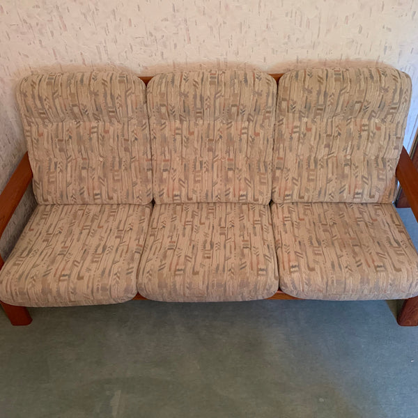 Vintage skandinavische Sitzgruppe 2 Sessel 1 dreisitzer Sofa von S. Burchardt-Nielsen für Mobel BB
Fabrik