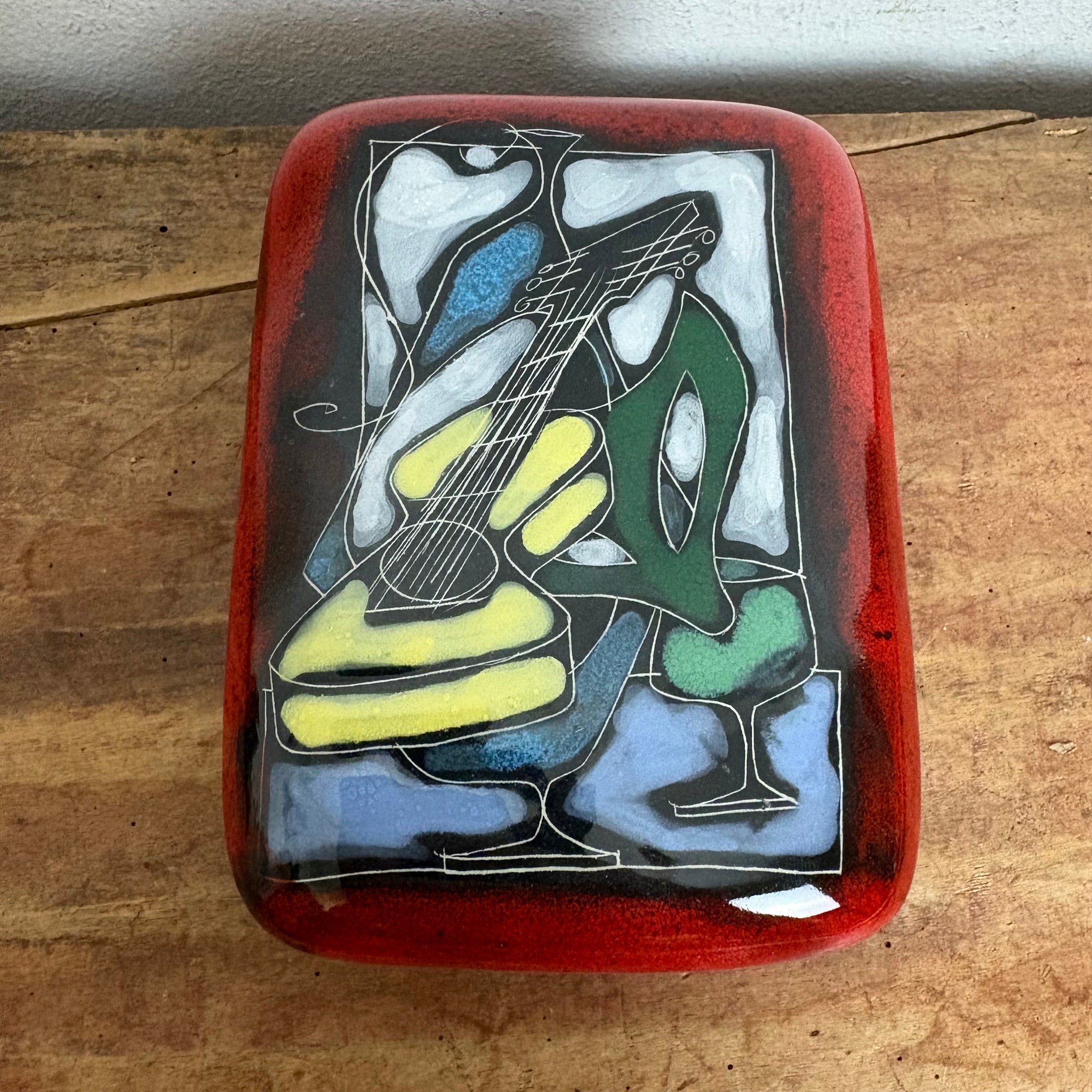 Vintage Mid Century Alla Moda Keramik Deckeldose